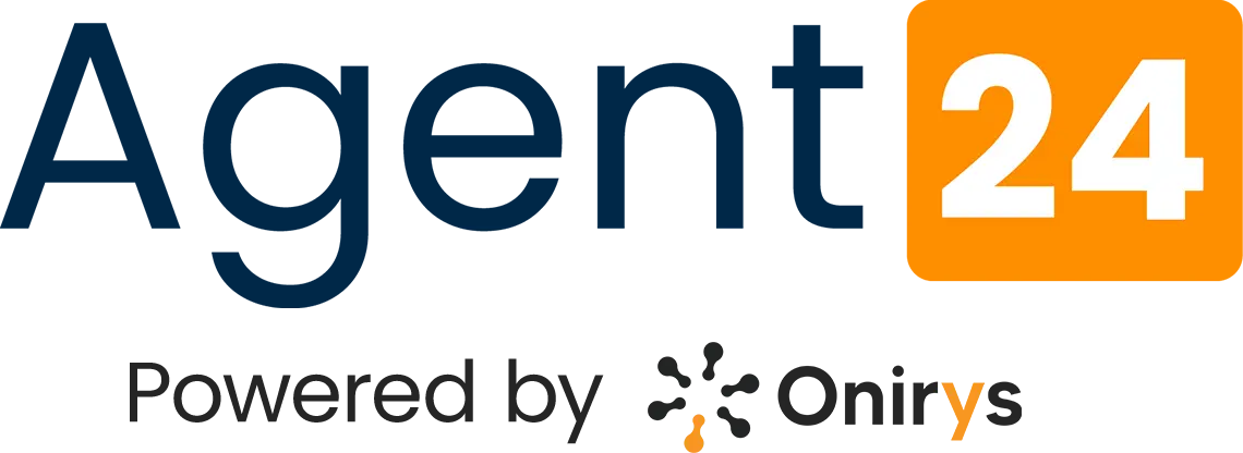 Logo di agent24 powered by Onirys AI telefonica