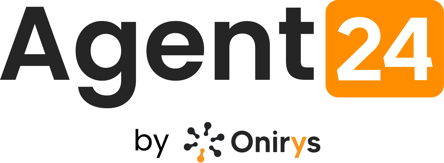 Logo di agent24 powered by Onirys AI telefonica